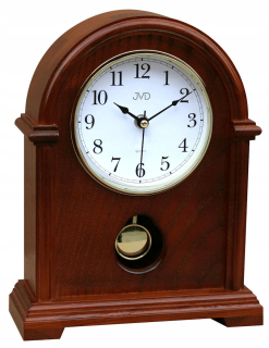 Hodiny - Plášťové hodiny JVD, odtiene hnedej, 24 cm